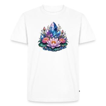 Fantasy du Lotus de Cristal - T-shirt Premium bio Homme - blanc - Devant - Nico (187cm)