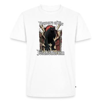 Jólakötturinn Chat de Noël Islandais - T-shirt Premium bio Homme - blanc - Devant - Nico (187cm)