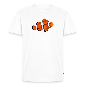 Clownfish - Men's Premium Organic T-Shirt - white - Front - Nico (187cm)