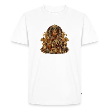 Reine d’or des Joyaux - T-shirt Premium bio Homme - blanc - Devant - Nico (187cm)