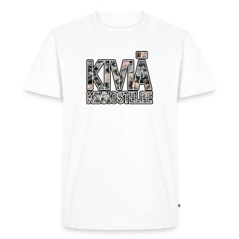The stones are interested in - Men's Premium Organic T-Shirt - white - Front - Nico (187cm)