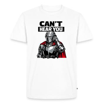 Problèmes techniques médiévaux. - T-shirt Premium bio Homme - blanc - Devant - Nico (187cm)