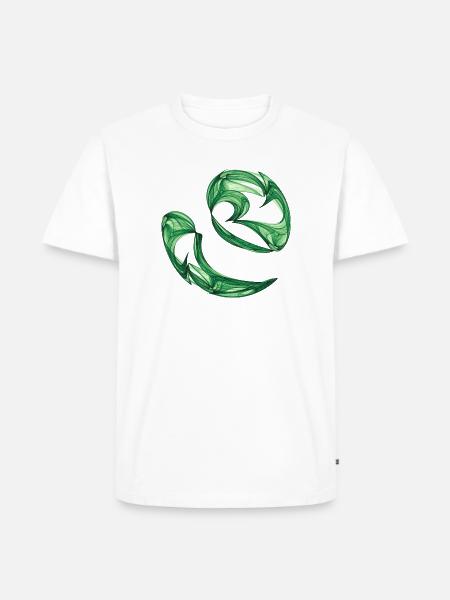 Tanz der Algen - Männer Premium Bio T-Shirt - Weiß