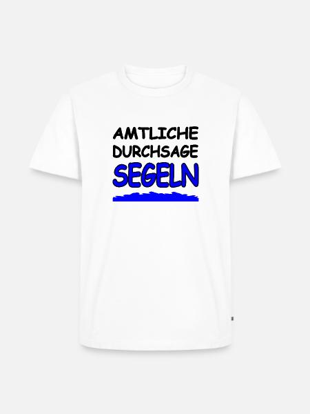 Segeln - Männer Premium Bio T-Shirt - Weiß