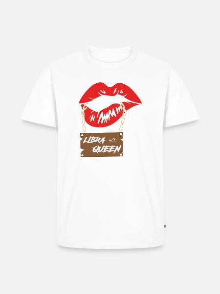 Sternzeichen Waage - Männer Premium Bio T-Shirt - Weiß