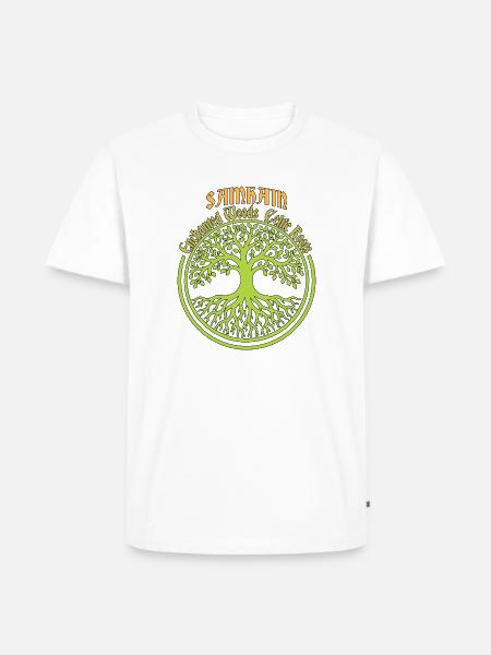 Samhain Verzauberte Wälder – keltische Wurzeln - Männer Premium Bio T-Shirt - Weiß