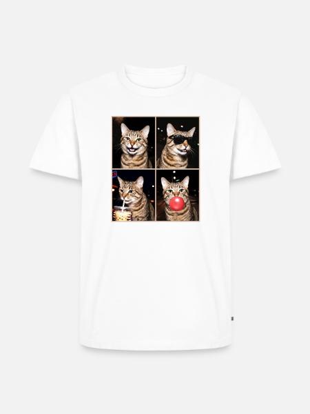 Katzen Pixie-Bob Katze - Männer Premium Bio T-Shirt - Weiß