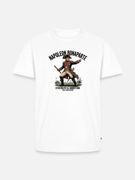 Napoleon Bonaparte - Männer Premium Bio T-Shirt - Weiß