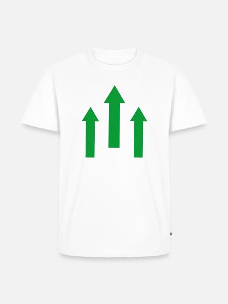 Pfeile - Männer Premium Bio T-Shirt - Weiß