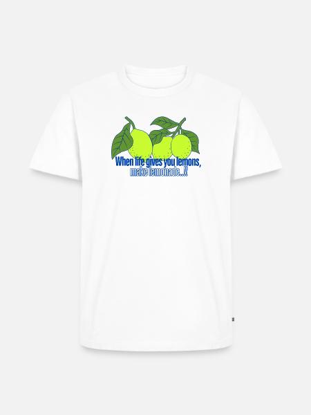 LIMONADE - Männer Premium Bio T-Shirt - Weiß