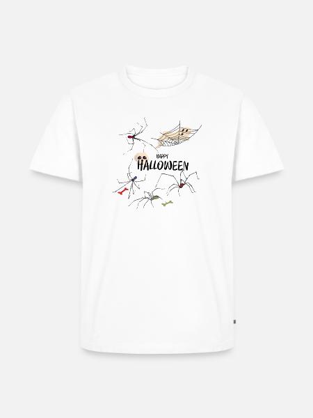Happy Halloween - Männer Premium Bio T-Shirt - Weiß
