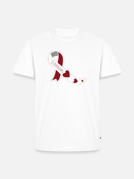 Kehlkopfkrebs - Männer Premium Bio T-Shirt - Weiß