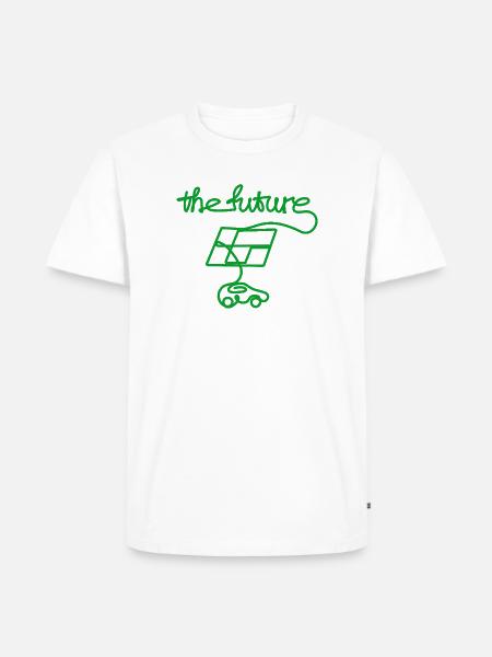 thefuture_solar_car - Männer Premium Bio T-Shirt - Weiß
