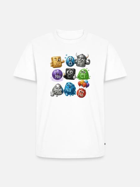 Chemische Elemente - Männer Premium Bio T-Shirt - Weiß