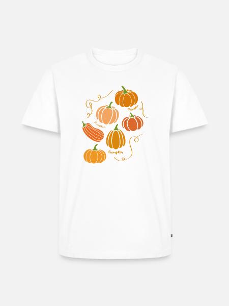 Pumpkin  - Männer Premium Bio T-Shirt - Weiß