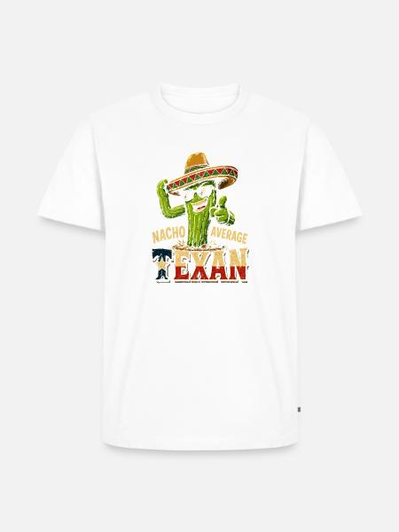 Nacho Average Texan Cactus - Männer Premium Bio T-Shirt - Weiß