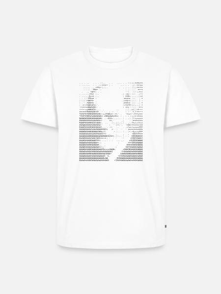 Freud ASCII Kunstporträt - Männer Premium Bio T-Shirt - Weiß