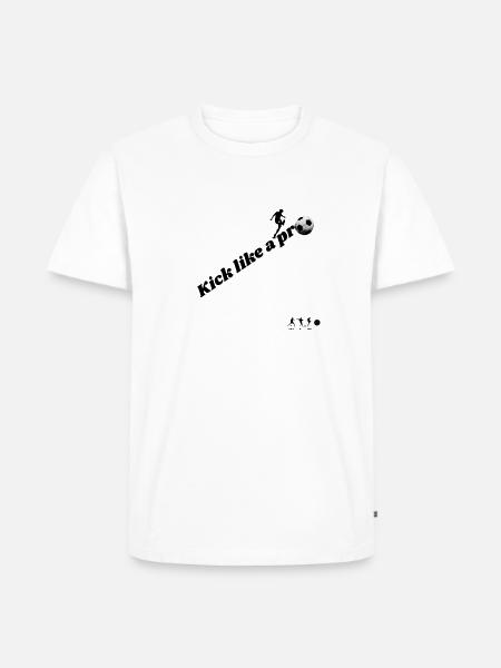 Kick_like_a_pro - Männer Premium Bio T-Shirt - Weiß