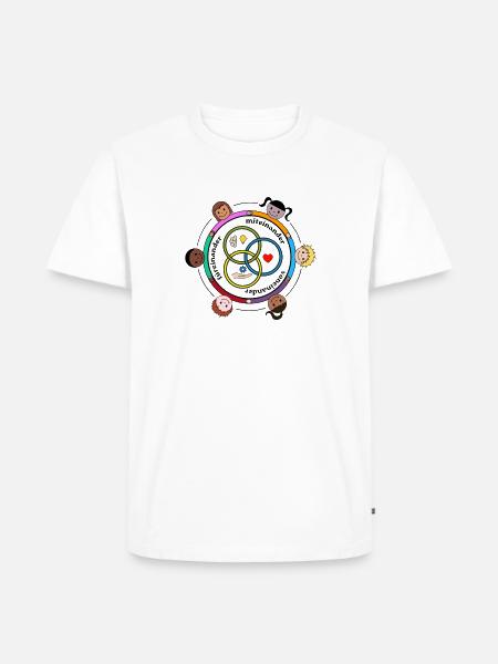 Hand in Hand - Gemeinschaft & Inklusion - Männer Premium Bio T-Shirt - Weiß