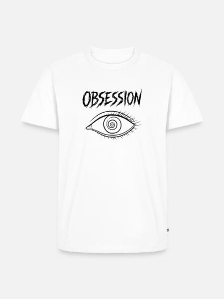 Besessenheit, Wunschauge - Männer Premium Bio T-Shirt - Weiß