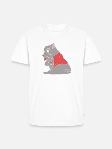 Scottish Terrier - Männer Premium Bio T-Shirt - Weiß