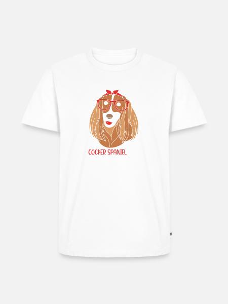 Cocker Spaniel - Männer Premium Bio T-Shirt - Weiß