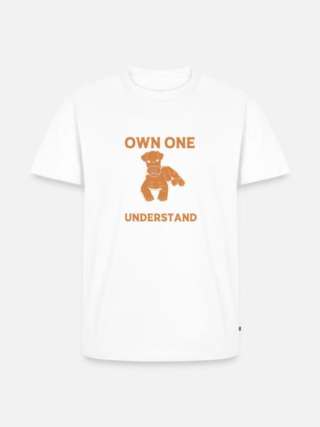 Airedale Terrier - Männer Premium Bio T-Shirt - Weiß