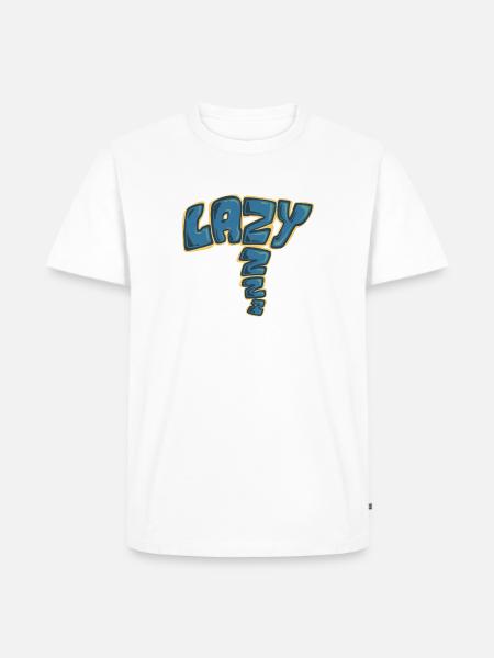 Faul, ein gezogenes Wort - Männer Premium Bio T-Shirt - Weiß