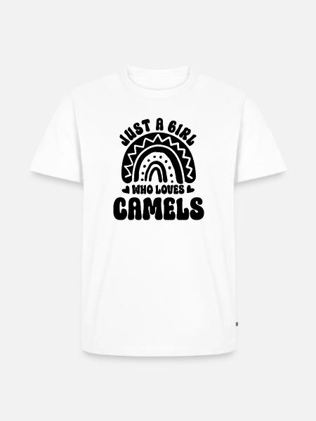 Kamel Boho Style - Männer Premium Bio T-Shirt - Weiß