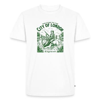 Welcome To City Of London England - Männer Premium Bio T-Shirt - Weiß - Vorne - Nico (187cm)