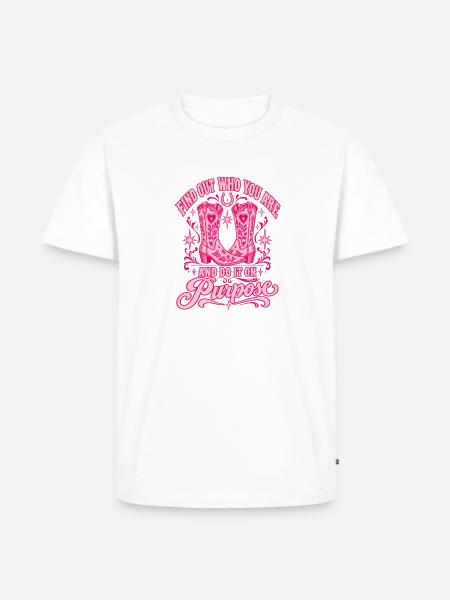 Such dir absichtlich Stiefel - Männer Premium Bio T-Shirt - Weiß