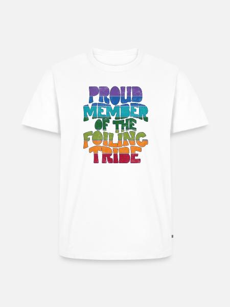 Proud Member of the Foiling Tribe - Männer Premium Bio T-Shirt - Weiß