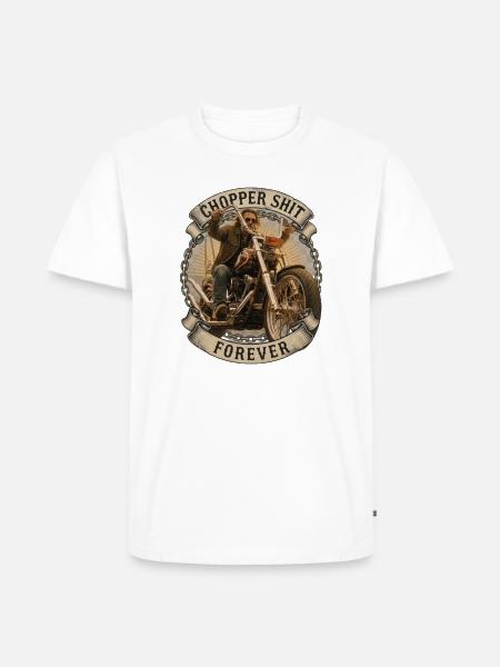 Choppershit - Männer Premium Bio T-Shirt - Weiß