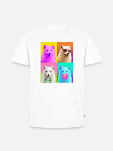 Polarfüchse Polarfuchs - Männer Premium Bio T-Shirt - Weiß