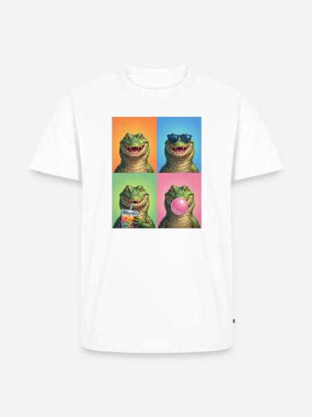 Alligatoren Alligator - Männer Premium Bio T-Shirt - Weiß