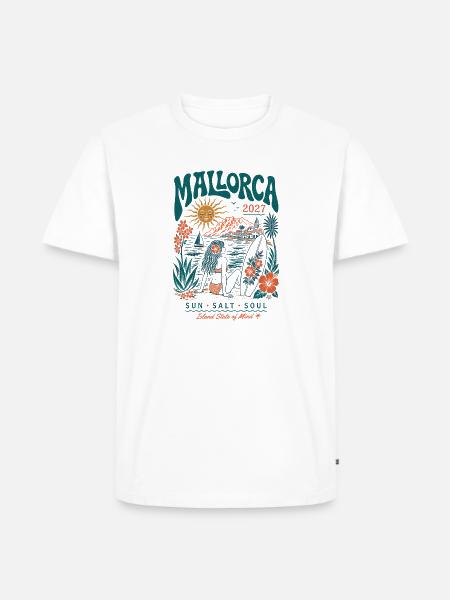 Mallorca Inselzauber 2027 - Männer Premium Bio T-Shirt - Weiß