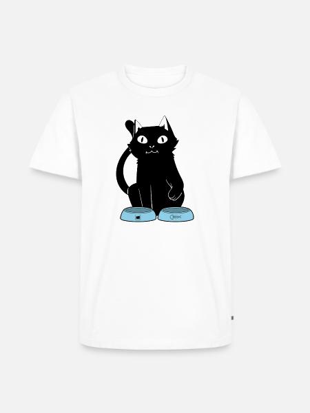 Personal Cat - Männer Premium Bio T-Shirt - Weiß