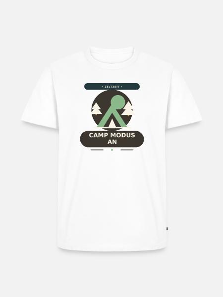 Campmodus - Männer Premium Bio T-Shirt - Weiß