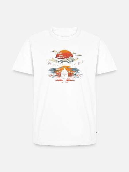 Rudern - Männer Premium Bio T-Shirt - Weiß