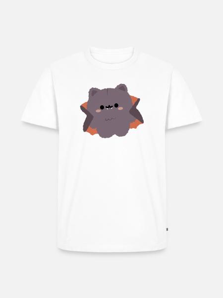 Düppiger Vampir - Männer Premium Bio T-Shirt - Weiß