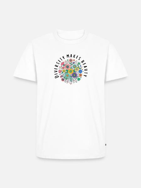 Diversity makes beauty! - Männer Premium Bio T-Shirt - Weiß