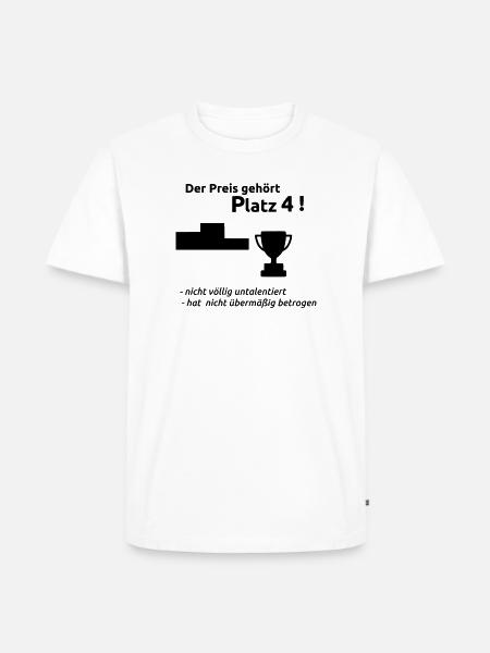 vierter - Männer Premium Bio T-Shirt - Weiß