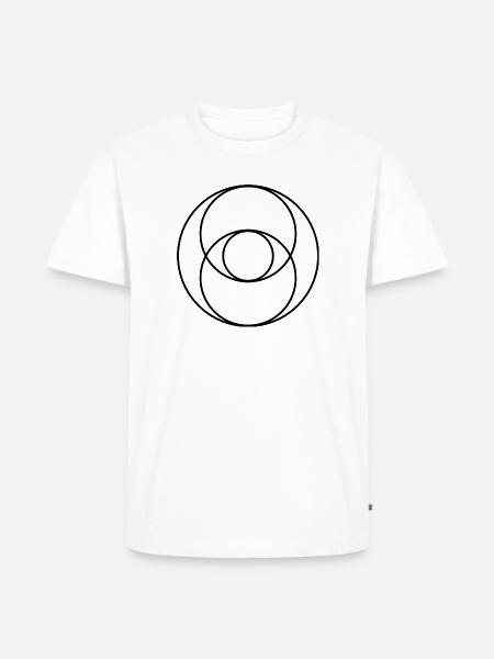 Vesica Piscis - Männer Premium Bio T-Shirt - Weiß