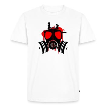 death is everywhere - Men's Premium Organic T-Shirt - white - Front - Nico (187cm)