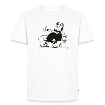 Brutus - T-shirt Premium bio Homme - blanc - Devant - Nico (187cm)