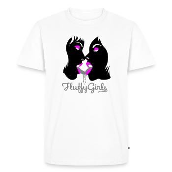 fluffy girls - T-shirt Premium bio Homme - blanc - Devant - Nico (187cm)