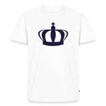 Couronne - T-shirt Premium bio Homme - blanc - Devant - Nico (187cm)