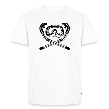 taucher - diving is not a crime - T-shirt Premium bio Homme - blanc - Devant - Nico (187cm)