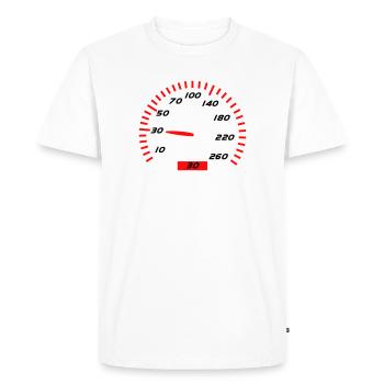 30 Anniversaire - T-shirt Premium bio Homme - blanc - Devant - Nico (187cm)