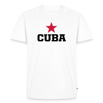 cuba revolucion - T-shirt Premium bio Homme - blanc - Devant - Nico (187cm)